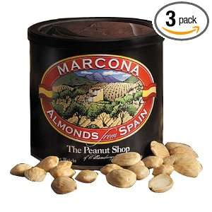 The Peanut Shop of Williamsburg Marcona Almonds from Spain, 4 Ounce 