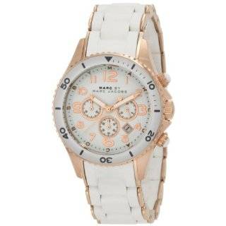  by Marc Jacobs Quartz Pelly Mode White Goldtone Dial Womens Watch 