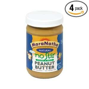 Maranatha Peanut Butter, No Stir, Creamy, 16 Ounce (Pack of 4)