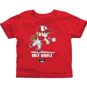  NCAA UNLV Rebels Toddler Boys Baseball T Shirt   Scarlet 