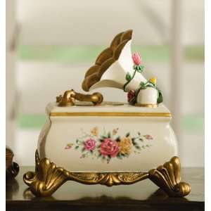   Floral Music Box   Greensleeves By Collections Etc