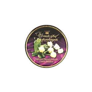 Jacobsens Bakery White Rose Cookie Tin  Grocery & Gourmet 