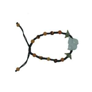  Gift   Monkey Zodiac Genuine Jade Bracelet Embellished with Jade 