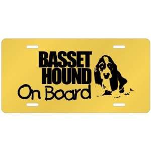  New  Basset Hound On Board  License Plate Dog