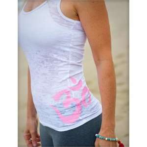 Pink OM Burnout Yoga Tank By Jala Clothing  Sports 
