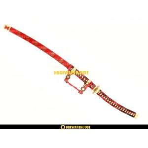  Wholesale LOT of 6   Japanese RED Samurai Tachi Swords 