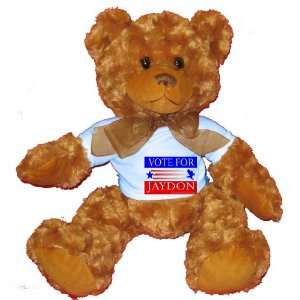  VOTE FOR JAYDON Plush Teddy Bear with BLUE T Shirt Toys 