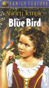 VHS THE BLUE BIRDSHIRLEY TEMPLERARE & IN COLOR  
