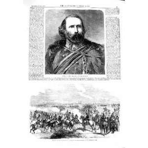 1860 GENERAL GARIBALDI FRENCH ARMY LUNEVILLE WAR HORSES  