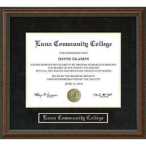  Luna Community College Diploma Frame