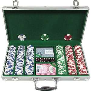 300 Landmark Lucky Crowns 11.5g Poker Chips w/Aluminum 