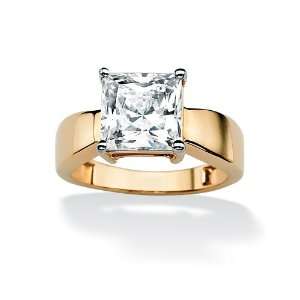   Square Princess Cut CZ Solitaire Ring Size 9 Lux Jewelers Jewelry
