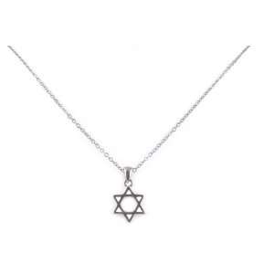  Golden Fashion Jewish Star of Pendant Necklace Jewelry
