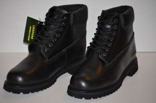 New Leopard Mens Black 7 Waterproof Work Boots Shoes  