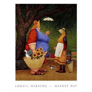 Market Day by Lowell Herrero 18x24 