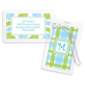  Chatsworth Just Exquisite   Bag/ID Tags (Blue Plaid 