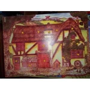  Robert Longstaff 14 Piece Wooden Barn Peg Puzzle Toys 