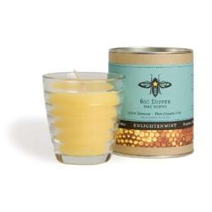 Long lasting Hand cast 100% Pure Beeswax Candle, 6 oz. Aromatherapy 