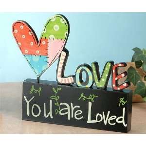  Love Black Tabletop Display Decoration W/ Heart