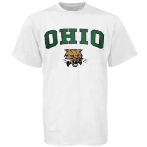   Ohio Bobcats White Bare Essentials T shirt