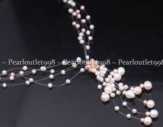 GENUINE CULTURED FRESHWATER PEARL LARIAT NECKLACE  