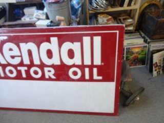 VTG Kendall Motor Oil GAS STATION SIGN OIL Non Porcelain Good Shape 