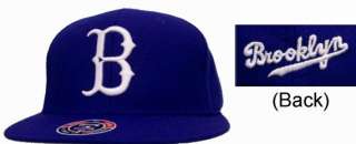 Brooklyn Dodgers Cooperstown Collection Fitted Hat   Blue  