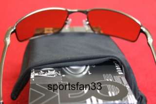 NEW Oakley Square Wire Sunglasses Brushed Chrome/VR28. 100% Authentic 
