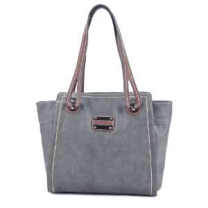  MSP00102GR Gray Deyce Lenna Stylish Women Handbag Double 