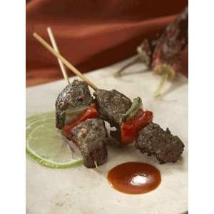 Chipotle Churrasco Beef Kabob 25 Piece Tray. Your Shipping Price Goes 
