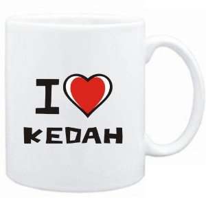  Mug White I love Kedah  Cities