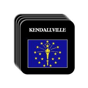  US State Flag   KENDALLVILLE, Indiana (IN) Set of 4 Mini 