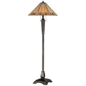  Kenroy Willow Tiffany Style Floor Lamp