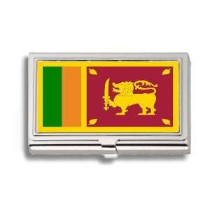  Sri Lanka Lankan Flag Business Card Holder Metal Case 