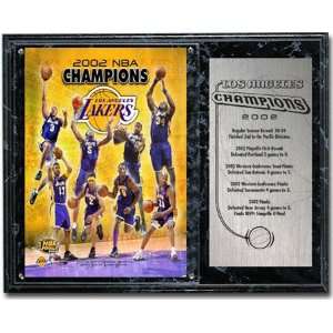   Los Angeles Lakers 2002 NBA Champions Plaque