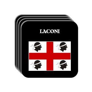   Region, Sardinia (Sardegna)   LACONI Set of 4 Mini Mousepad Coasters