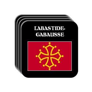 Midi Pyrenees   LABASTIDE GABAUSSE Set of 4 Mini Mousepad Coasters
