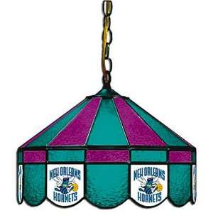  New Orleans Hornets NBA 16 Diameter Stained Glass Lamp 