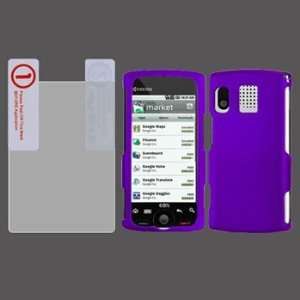 Kyocera Zio M6000 Purple Rubberrized HARD Protector Case With Crystal 