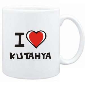  Mug White I love Kutahya  Cities