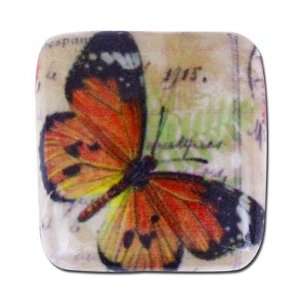  20x21mm Butterfly Decoupage Bead Arts, Crafts & Sewing