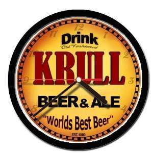  KRULL beer and ale cerveza wall clock 