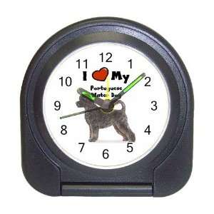 Love My Portuguese Water Dog Travel Alarm Clock 