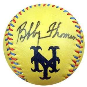 Bobby Thomson Autographed Baseball   & Ralph Branca Commemorative PSA 