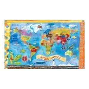  Oopsy Daisy Murals Our World PERSONALIZED Canvas Banner 