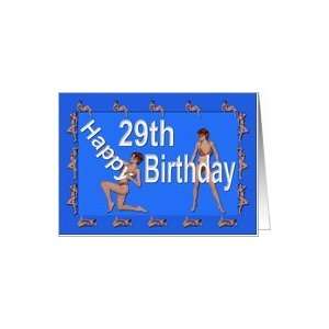  29th Birthday Pin Up Girls, Blue Card Toys & Games