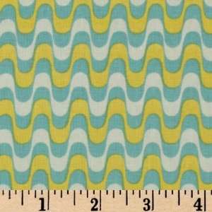  44 Wide Riley Waves Teal Fabric By The Yard Arts 
