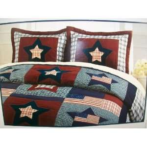  Sonoma King Country Flag Handcrafted Quilt   3 Piece Set 