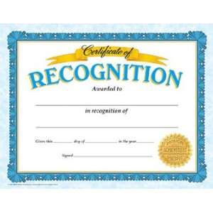   ENTERPRISES INC. CERTIFICATE OF RECOGNITION CLASSIC 