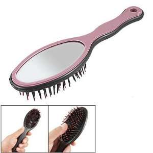  Hard Plastic Handle Two Tone Colored Hair Brush Comb w 